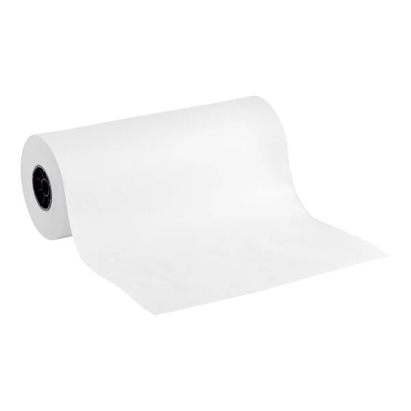 30" X 1100" Freezer Paper Roll - White