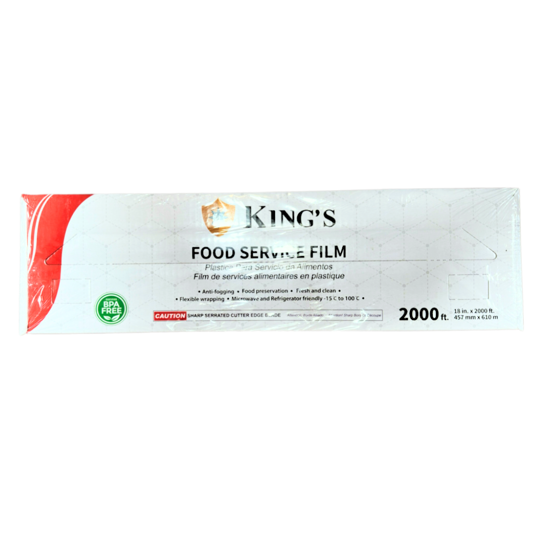 18" x 2000"  Food Film with Serrated Cutter - 1 Roll