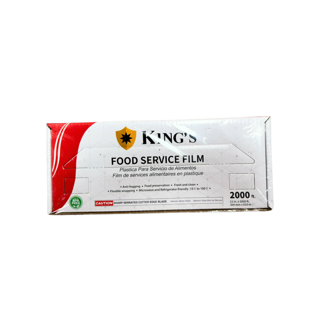 12" x 2000"  Food Film with Serrated Cutter - 1 Roll