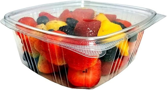 32oz RPET Clear Plastic Hinged Container