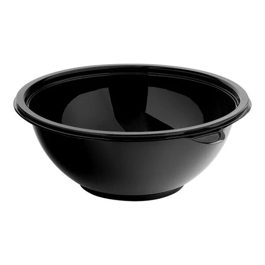 80oz Black PET Salad Bowl 50/CS