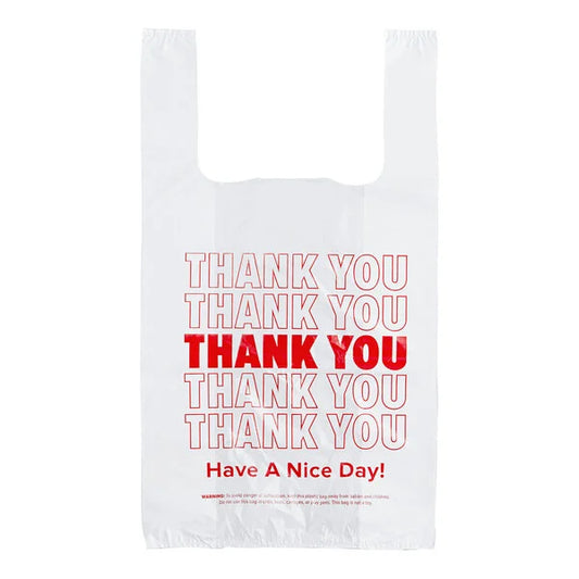 T-SHIRT BAG 12'X7'X22'-17MIC 400/CS